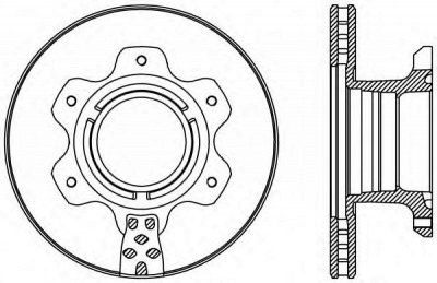 OPEN PARTS bda242620 -  Тормозной диск